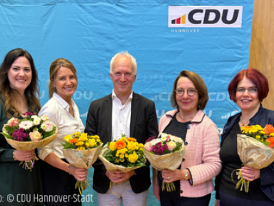 Vier Frauen, ein Mann: CDU Hannover stellt Landtagswahl-Kandidierende auf